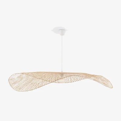 La Redoute Ezia 130cm Diameter Openwork Bamboo Ceiling Light Shade