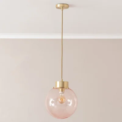 La Redoute Bubble Glass Brushed Gold Ceiling Light