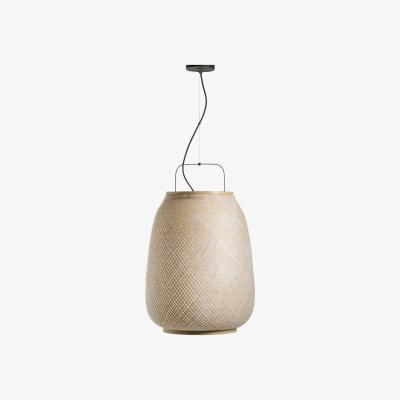 La Redoute Titouan Bamboo & Rice Paper Pendant Ceiling Light, by E. Gallina