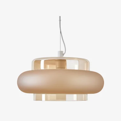 La Redoute Triana 40cm Diameter Coloured Glass Ceiling Light