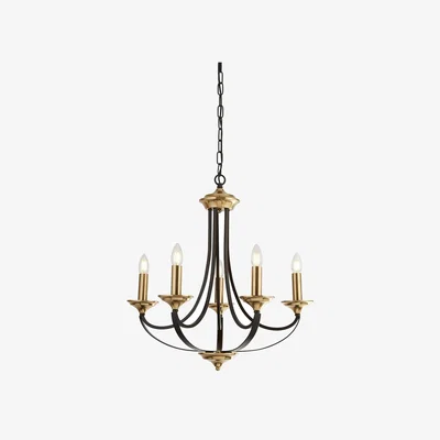 La Redoute Dark Bronze Ceiling Pendant with 5 Lights