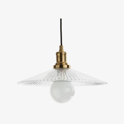 La Redoute Iloa 35.5cm Diameter Glass & Brass Ceiling Light