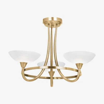La Redoute Cameron 3-Light Semi-Flush Ceiling Light