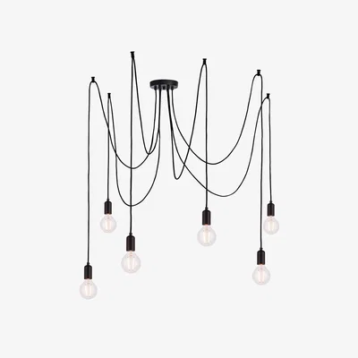 La Redoute Industrial 6 Bulb Cluster Pendant Ceiling Light