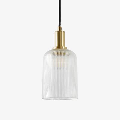 La Redoute Bogota 10.9cm Diameter Textured Glass & Brass Ceiling Light