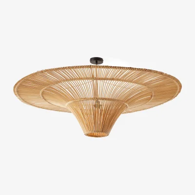 La Redoute Rattan Hanging Lamp Ø120cm Junita