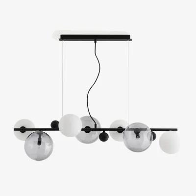 La Redoute Bullesco Smoked Glass and Metal Ceiling Light