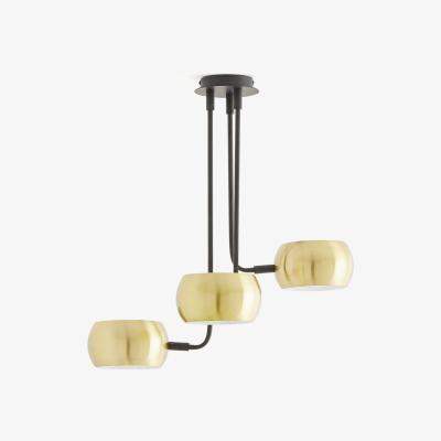La Redoute Elori Triple Metal Brass Ceiling Light