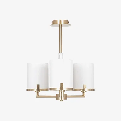 La Redoute Champagne Gold and Marble Effect 3 Arm Pendant Ceiling Light