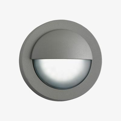 La Redoute Outdoor Grey Oval Flush Wall Light