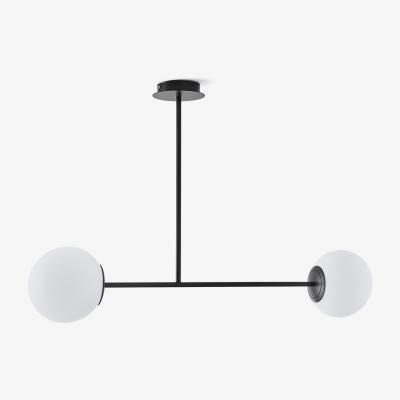 La Redoute Atea Metal & Opaline Ceiling Light