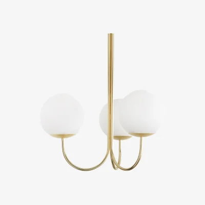 La Redoute Moricio Opaline & Brass Ceiling Light