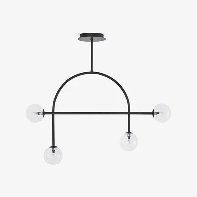 La Redoute Macha Metal & Glass Chandelier