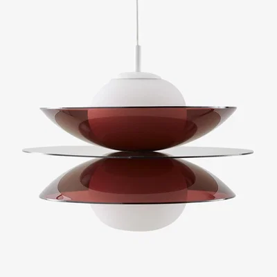 La Redoute Okara Plexiglas and Opaline Glass Ceiling Light
