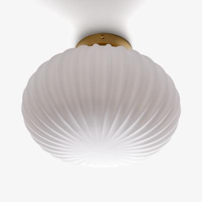 La Redoute Amia Brass & Opaline Glass Ceiling Light