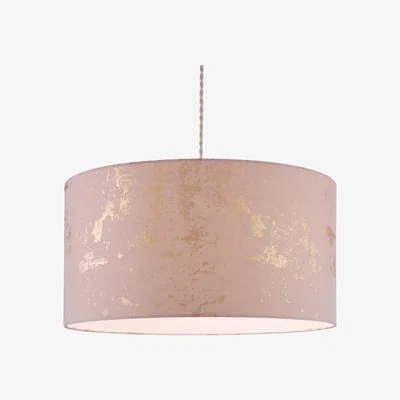La Redoute Pink with Metallic Splatter Effect Ceiling Shade