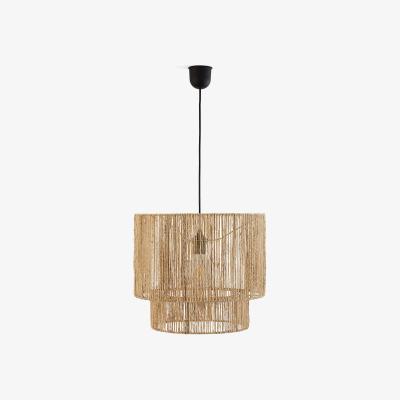 La Redoute Yaku Double Layer Hemp Ceiling Light, Diameter 40cm
