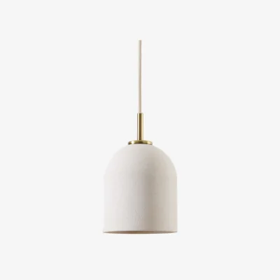 La Redoute Bolodia Ceiling Light in Papier Mâché Effect and Brass Ø15cm
