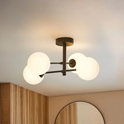 La Redoute Multi Arm Globe Ceiling Light