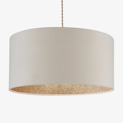La Redoute Cream Corded with Gold Glitter Inner Ceiling Pendant