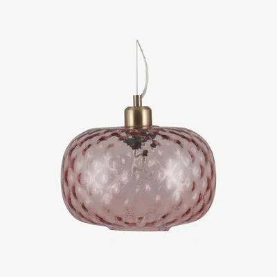La Redoute Rose Textures Glass Oval Pendant Ceiling Light
