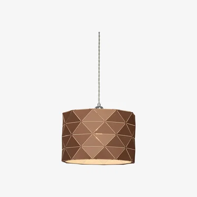 La Redoute Geometric Folded Caramel Cutout Easy Fit Ceiling Shade