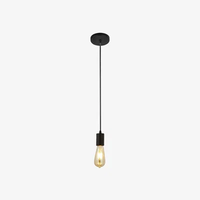 La Redoute Adjustable Black Ceiling Pendant with Hanging Cable Light