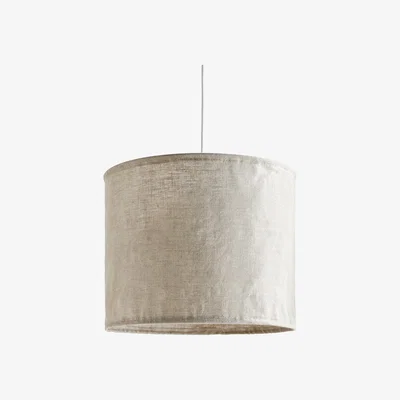 La Redoute Thade 40cm Diameter Crumpled Linen Ceiling Light Shade