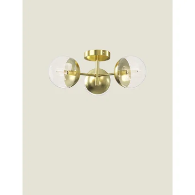 Marks & Spencer M&S Aurora Metal Flush Light - Polished Brass, Polished Brass