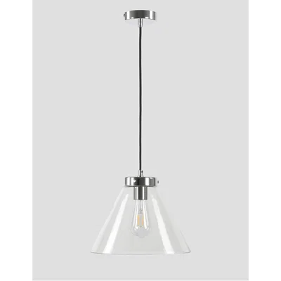 Marks & Spencer M&S Simple Glass Pendant Light - Silver, Silver