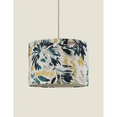 Marks & Spencer M&S Floral Print Shade - Teal Mix, Teal Mix