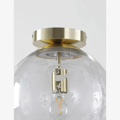 Marks & Spencer M&S Olivia Flush Ceiling Light - Polished Brass, Polished Brass