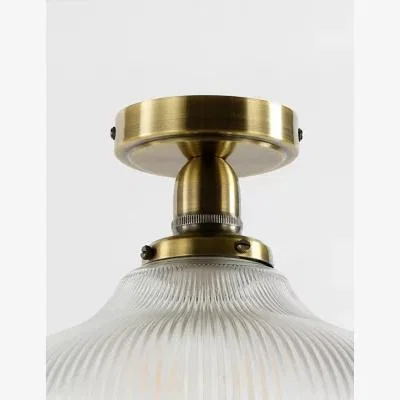 Marks & Spencer M&S  Florence Flush Ceiling Light - Antique Brass, Antique Brass,Chrome