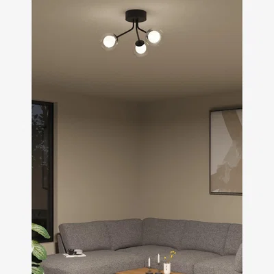 Marks & Spencer M&S Luna Flush Ceiling Light - Black Mix, Black Mix