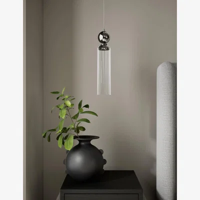 Marks & Spencer M&S X Kelly Hoppen Glass Pendant Light - Silver, Silver