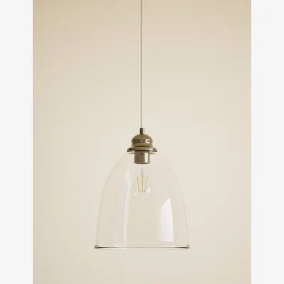 Marks & Spencer M&S Clear Glass Bell Shape Pendant Light Clear