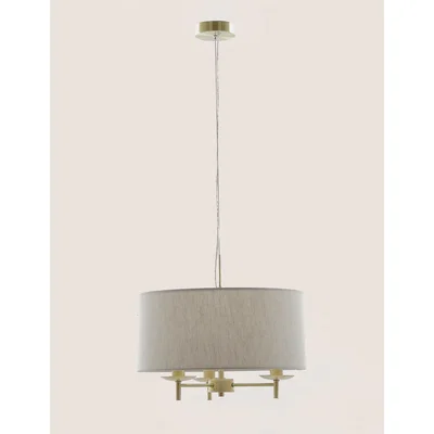 Marks & Spencer M&S Fleur Pendant Light - Antique Brass, Antique Brass,Grey Mix