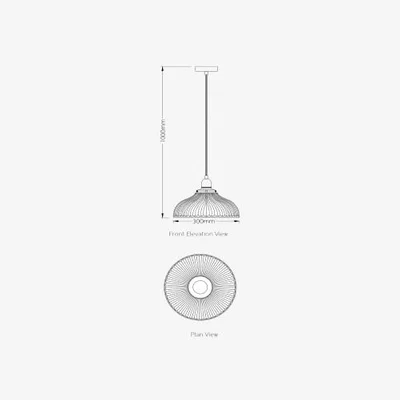 Marks & Spencer M&S  Florence Single Pendant Light - Silver, Silver