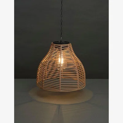 Marks & Spencer M&S Collection Warm White Woven Solar Pendant Light - Natural, Natural