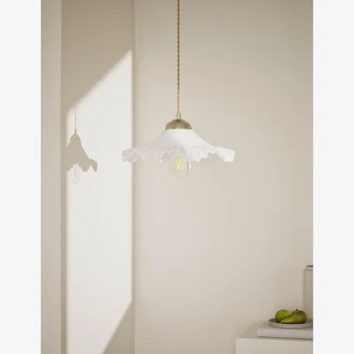 Marks & Spencer M&S Collection Frill Pendant - White, White