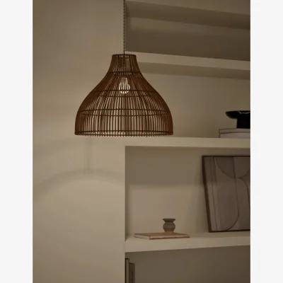 Marks & Spencer M&S Rattan Bell Large Easy Fit Shade Brown