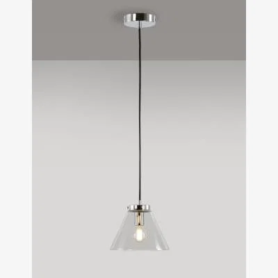 Marks & Spencer M&S  Small Simple Glass Pendant - Silver Mix, Silver Mix