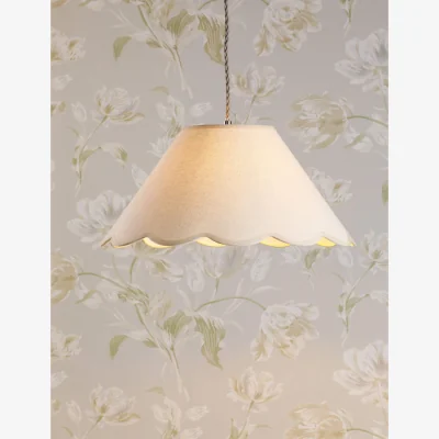 Marks & Spencer Laura Ashley Cordwell Scallop Easy Fit Pendant Light Natural