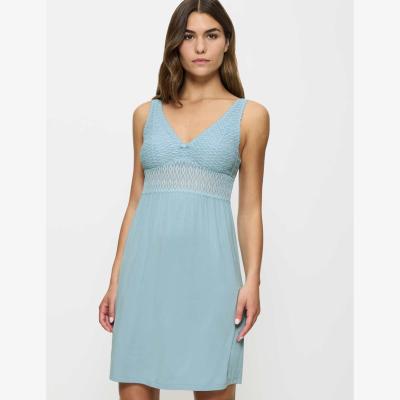 Marks & Spencer Triumph Women's Aura Spotlight Lace Short Nightdress - 12 - Light Blue, Light Blue