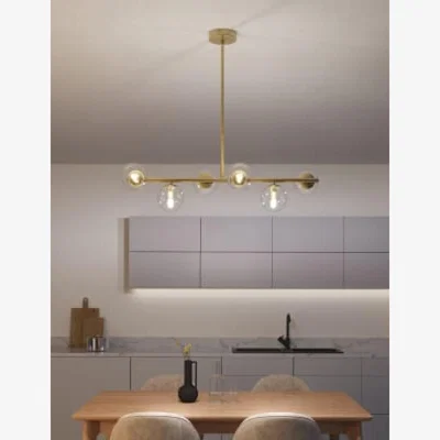 Marks & Spencer M&S  Aurora Bar Pendant Light - Polished Brass, Polished Brass