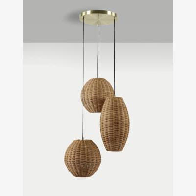 Marks & Spencer M&S Cabana Rattan Cluster Pendant Light - Natural, Natural
