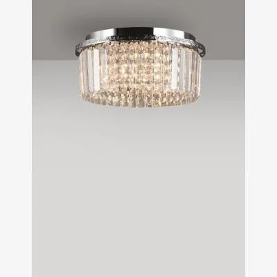 Marks & Spencer M&S  Marilyn Flush Ceiling Light - Chrome, Chrome