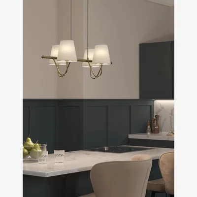 Marks & Spencer M&S Metal 4 Shade Bar Ceiling Light - Polished Brass, Polished Brass
