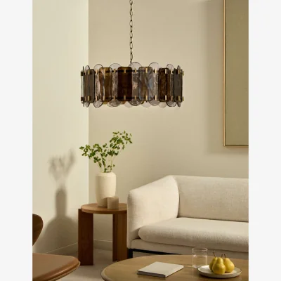 Marks & Spencer M&S Dual Colour Glass Pendant Light Multi