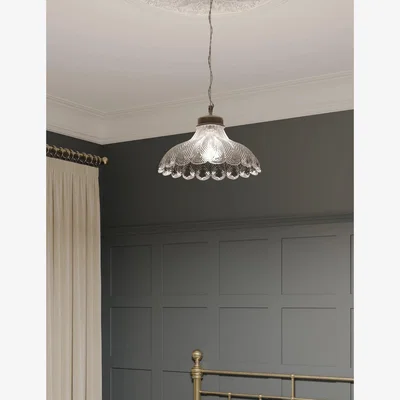 Marks & Spencer M&S Peacock Large Pendant Light - Smoke, Smoke